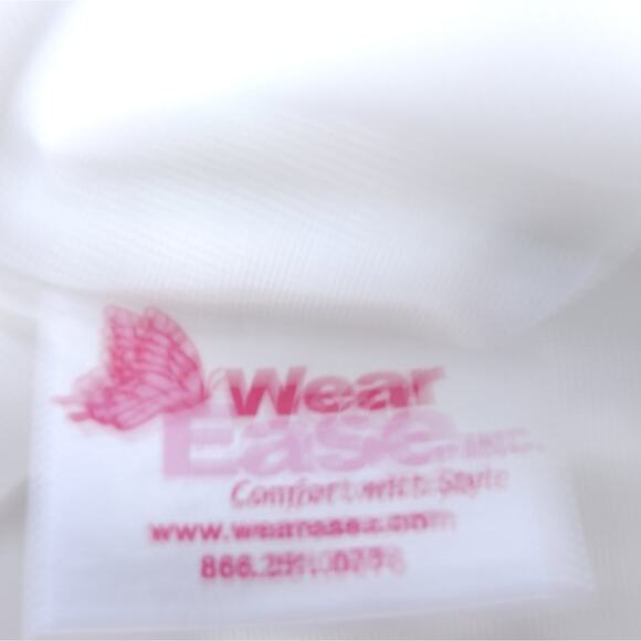 Wear Ease Compression Vest Small White, Post-Surgical Bra, Zip Closure - Picture 8 of 10